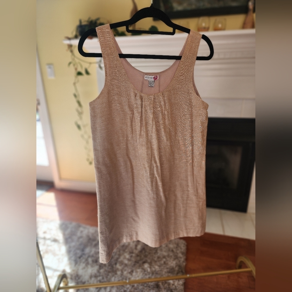 Linen Blend Dress  SZ L